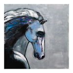 Stallion With Blue