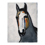 Portrait Of Gray Horse