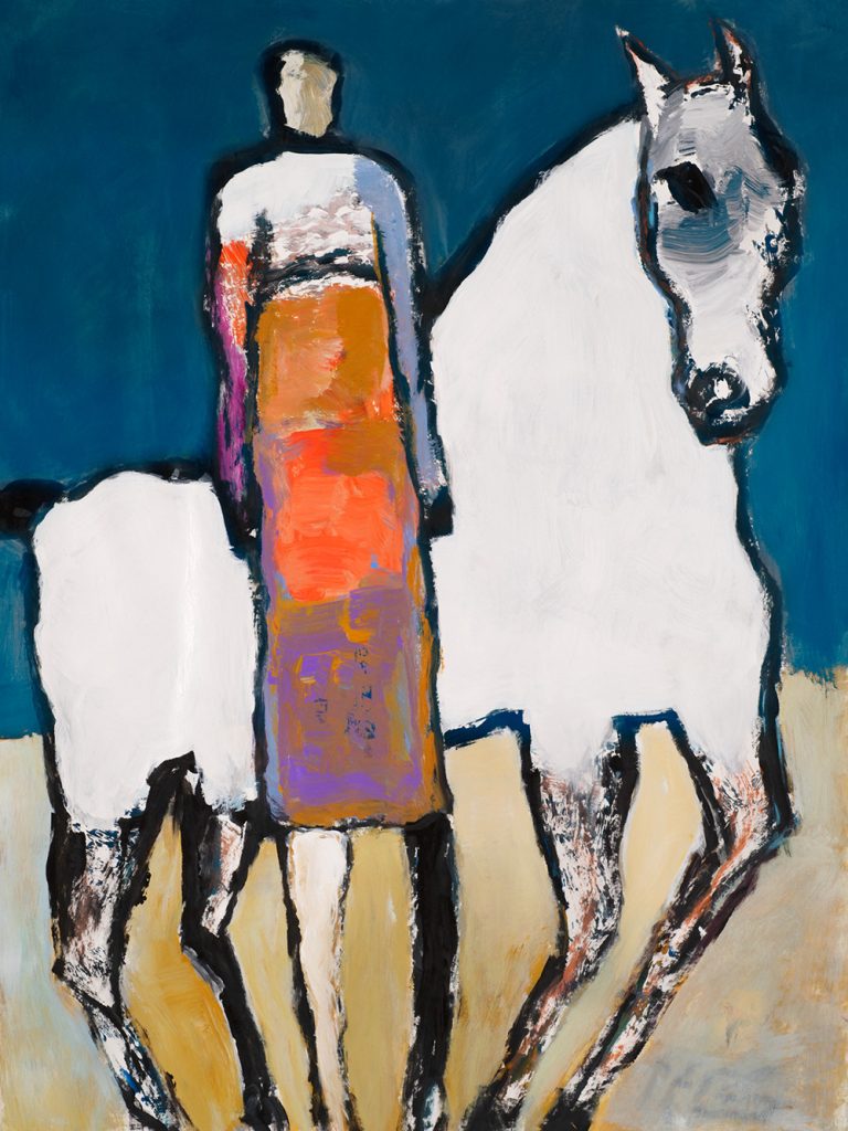 White Horse Orange Rider