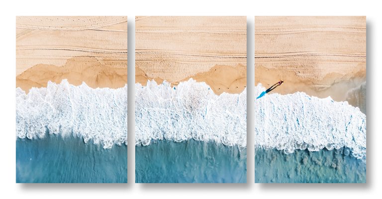 Morning Walk triptych