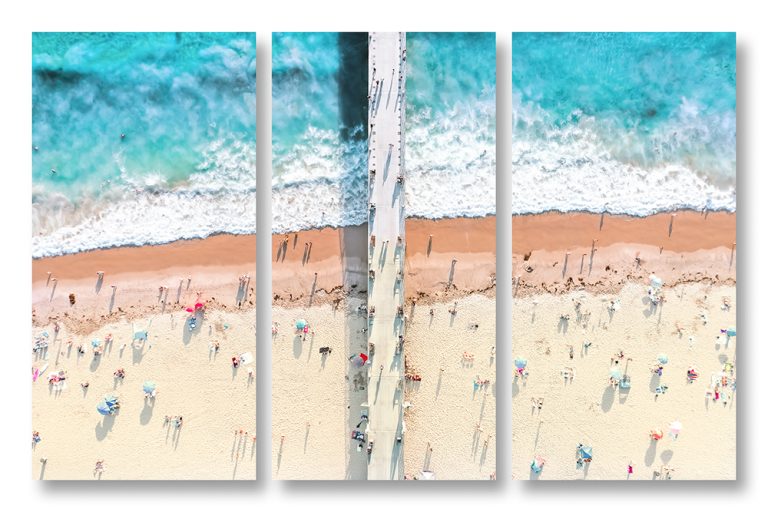 Hermosa Pier triptych