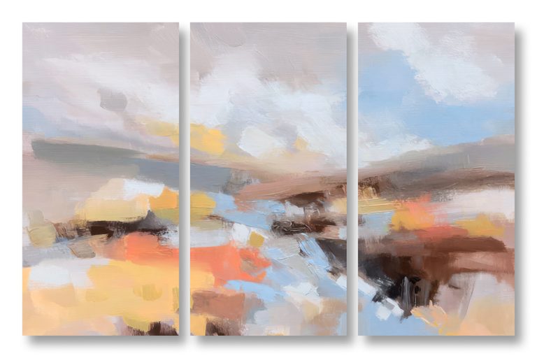 Silent Radiance 4 triptych
